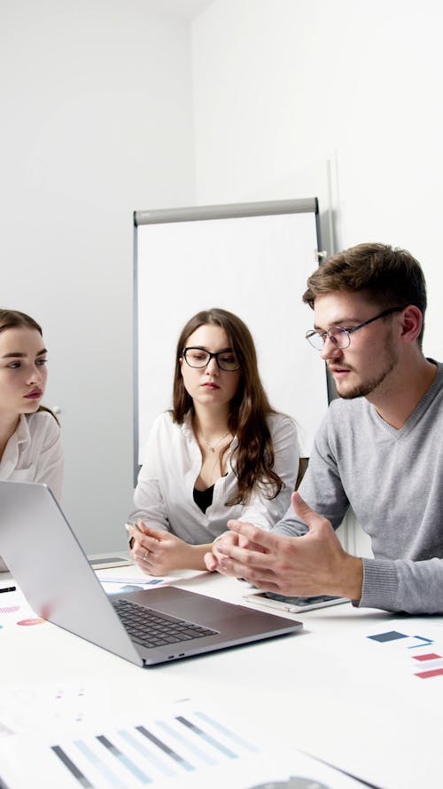 Group Discussion Between Company Employees