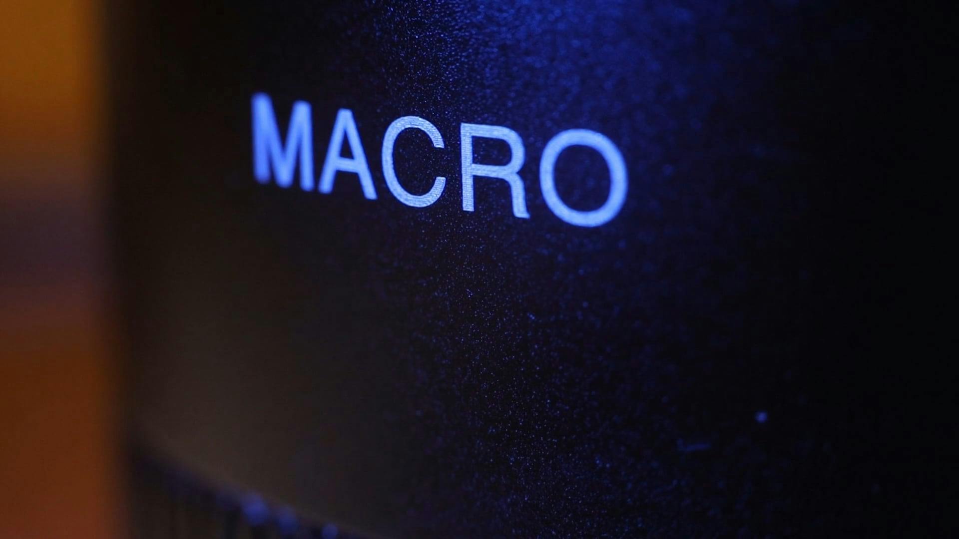 Macro Word in a Black Background · Free Stock Video