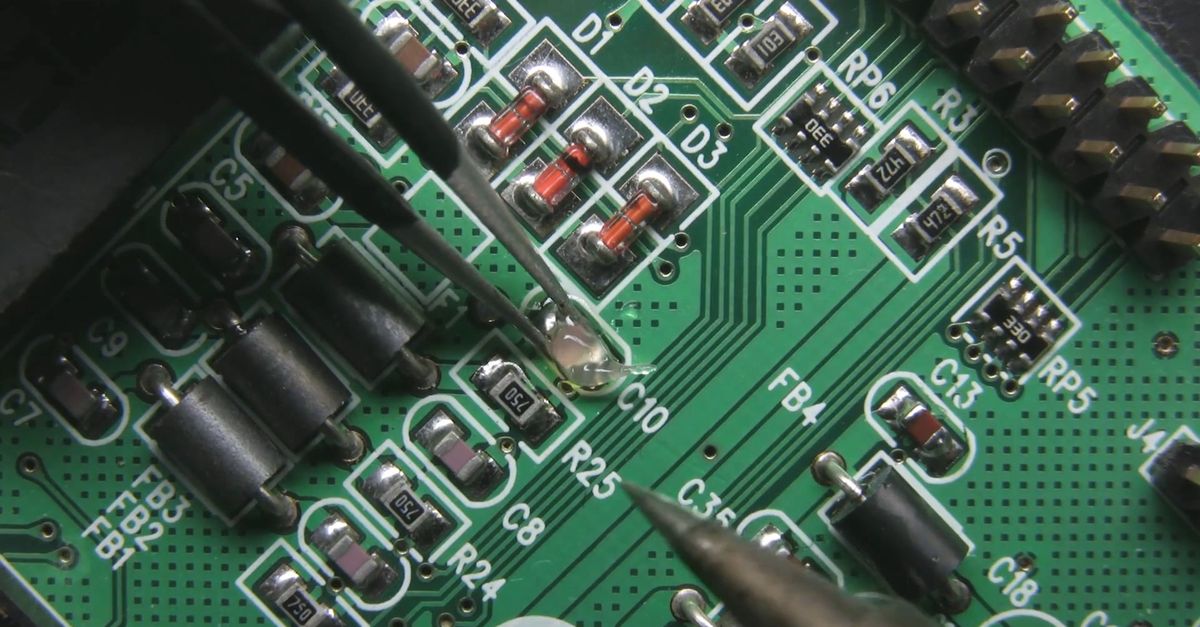 Soldering Process Video A Close Up Shot of a Person Soldering Free Stock Video Footage, Royalty ...
