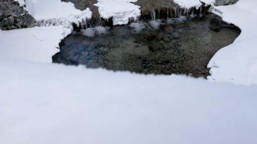 A River Covered with Snow