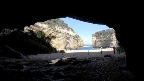 A cave on the Beach