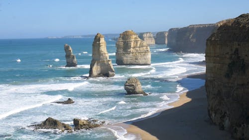 Rock Formations by the Shore