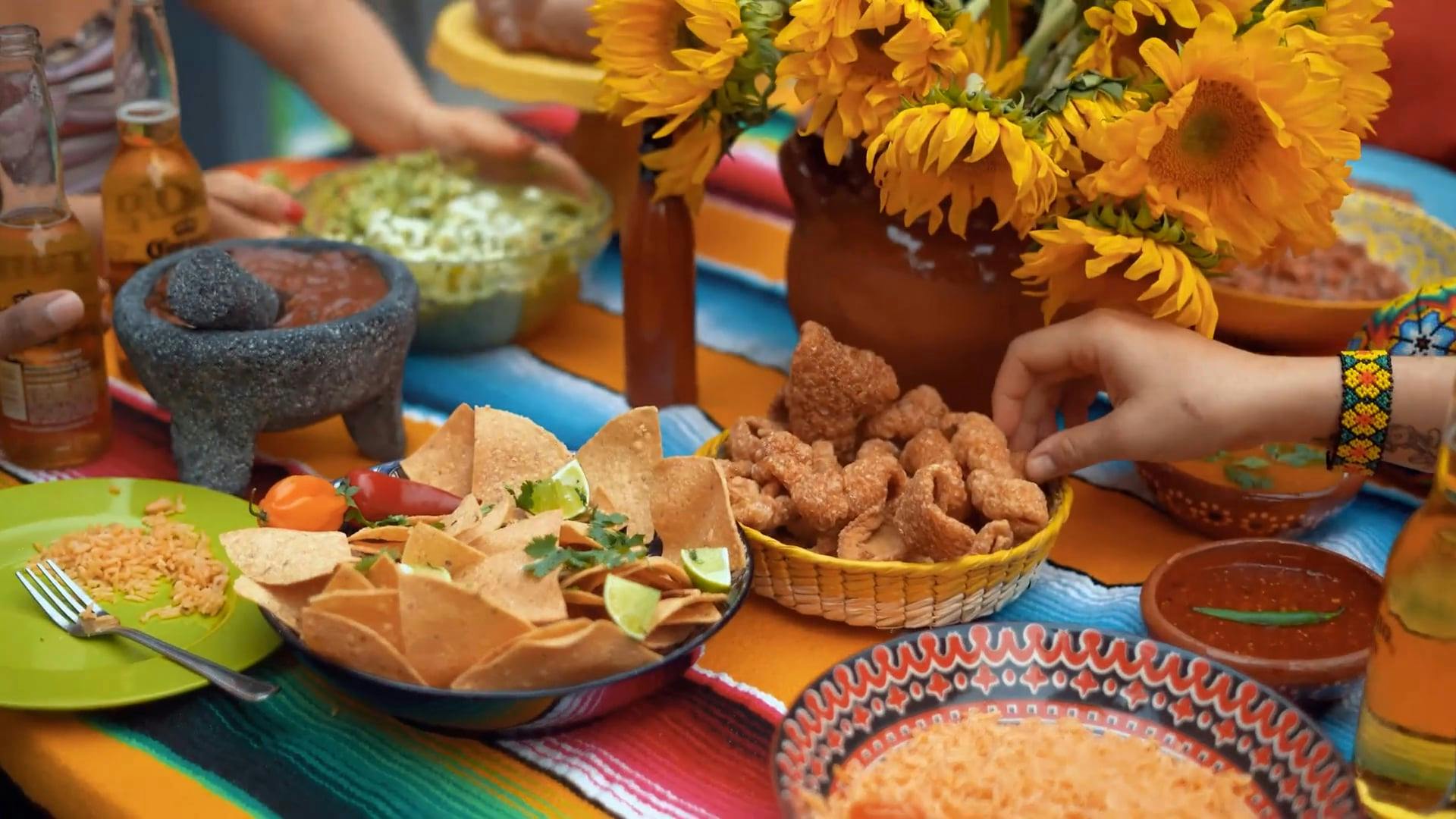 Mexican Feast Close up · Free Stock Video
