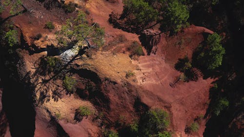 Drone Footage Of The Mountain Sides