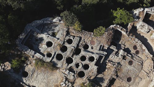 Birds Eye View Of An Ancient Civilization Ruins
