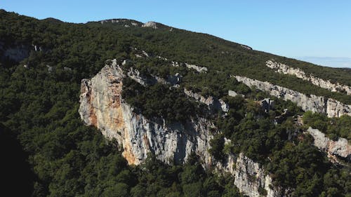 Drone Footage Of The Mountain Area