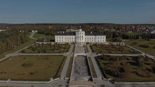 Aerial Footage of a Palace in Moscow