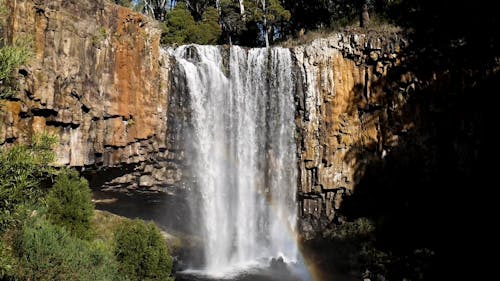 Rocks and Waterfall