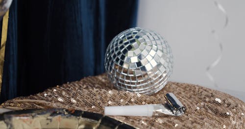 Glittery Decoration for a New Year Party