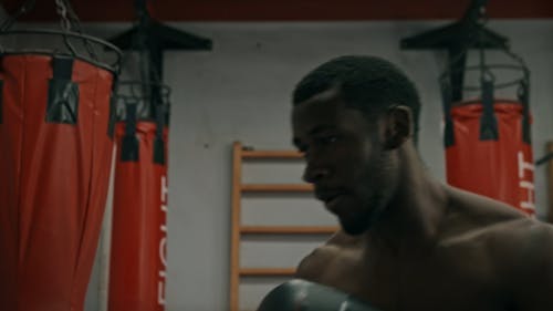 Man Practicing Boxing