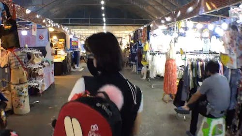 Time-Lapse Video of Night Market 