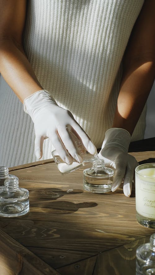 Perfumer Creating a Scent 