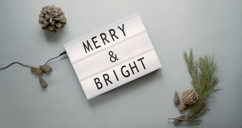Flatlay Merry and Bright