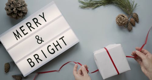 Flatlay Merry and Bright