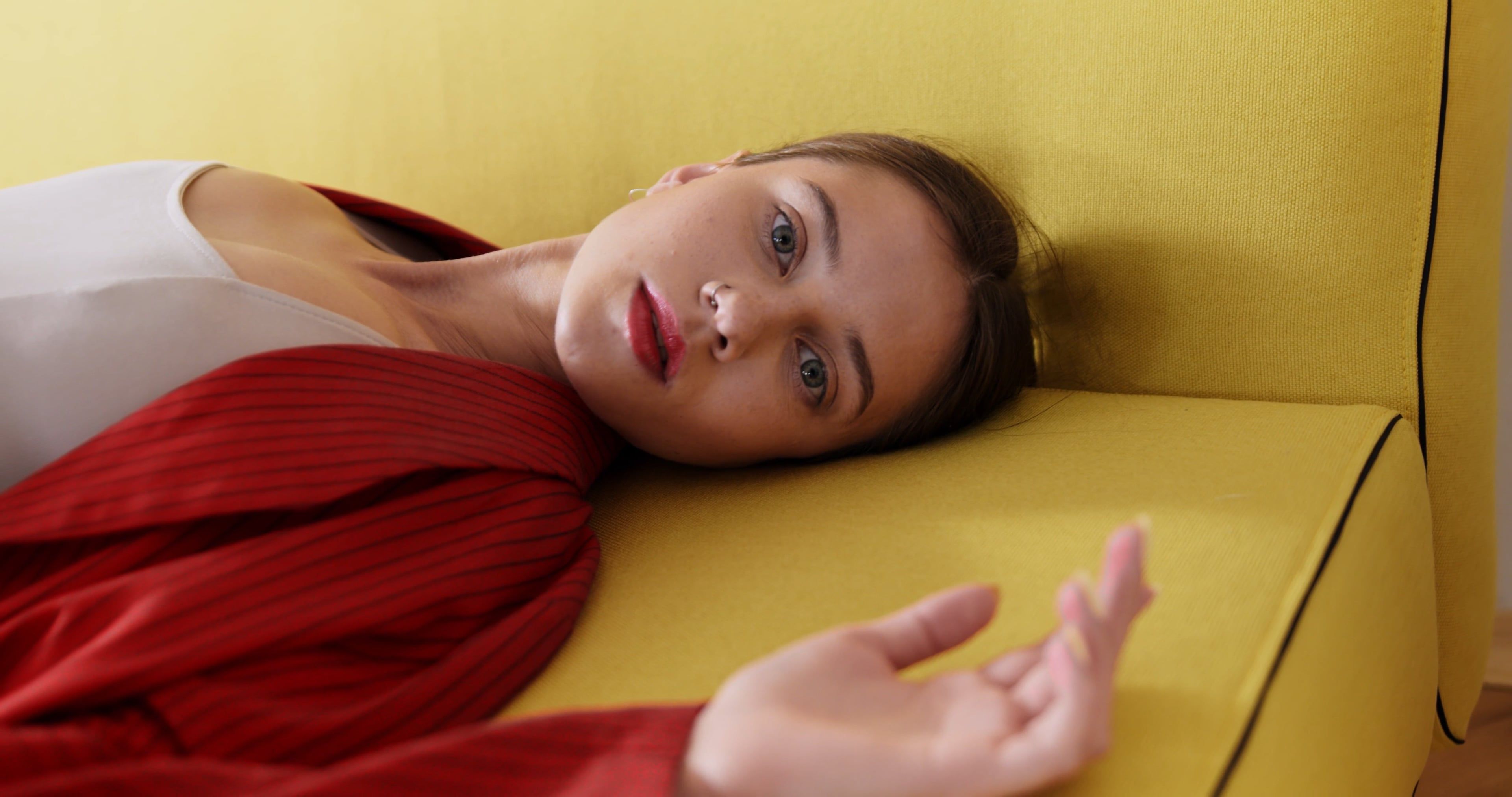 Woman Layed in a Couch Free Stock Video Footage, Royalty-Free 4K & HD ...