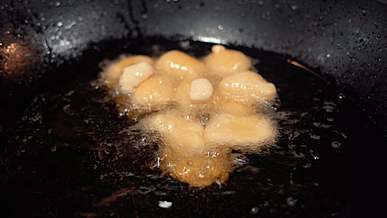 frying food in a food truck