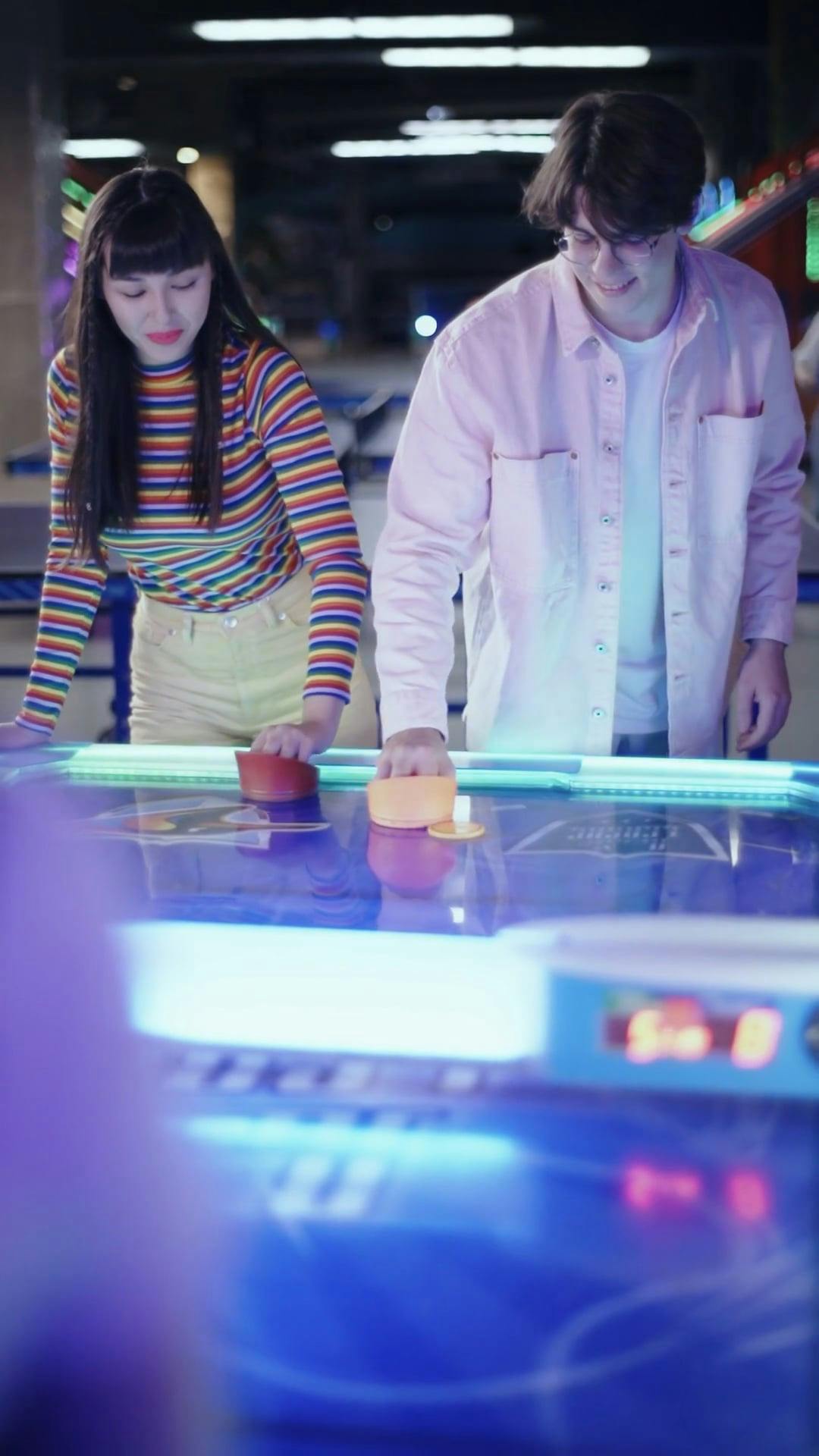 Two People Playing a Game Free Stock Video Footage, Royalty-Free 4K