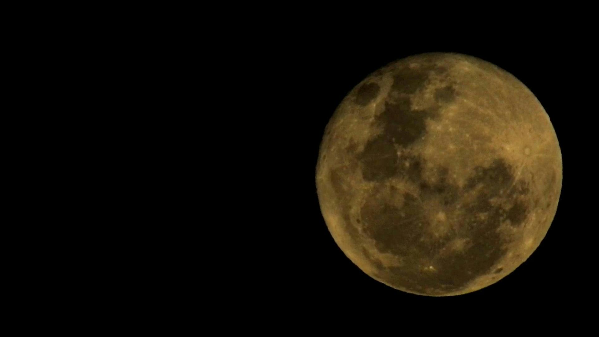The Moon On Its Waxing Gibbous Phase · Free Stock Video