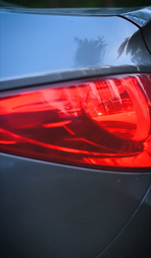 Video of a Car Headlight and Taillight