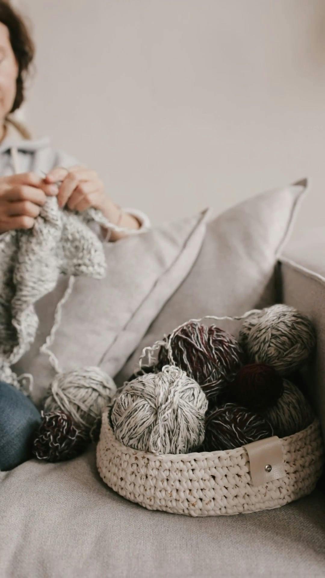 Close Up Video of a Person Knitting · Free Stock Video