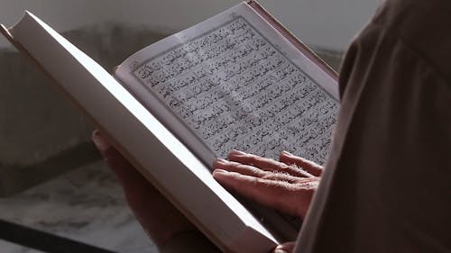 Man Reading Quran 