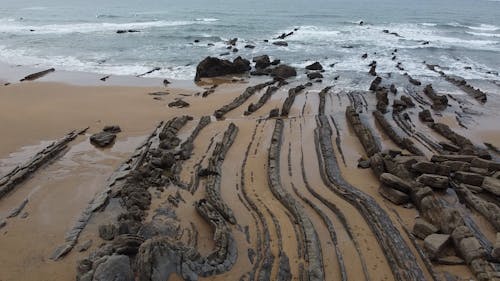 An Aerial Footage of a Coast