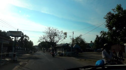 Point of View of Person Driving a Car