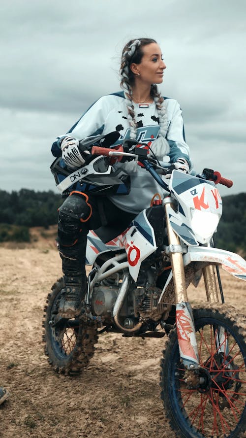 motocross girl on bike