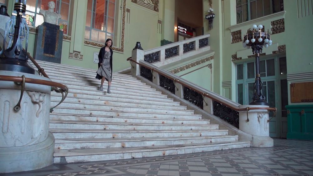 Woman Going Down The Stairs Free Stock Video Woman Going Down The Stairs Free Stock Video