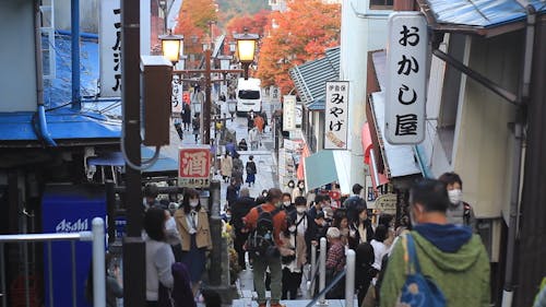 Busy Street in Asia 