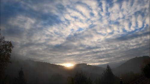 Cloudy Sunrise Time Lapse