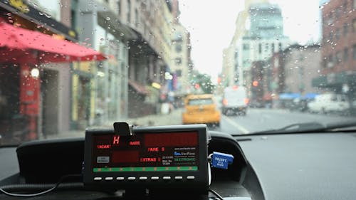 Dashboard of a Taxi Cab