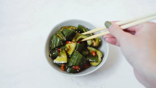 Flat Lay Asian Vegetables 