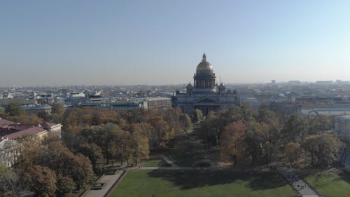 Aerial Shot of a Church