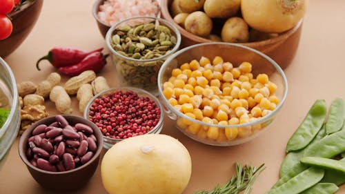 Colorful Fresh Food on a Table