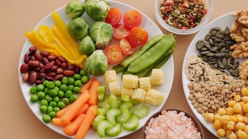 High Angle Shot of Healthy Foods