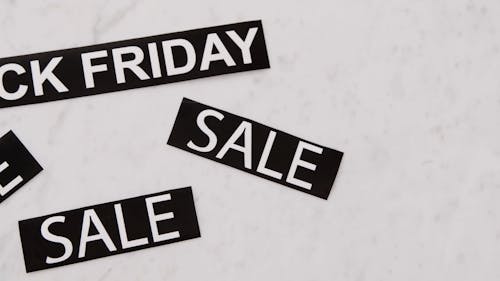 Black Sales Tags For Black Friday