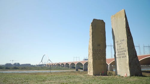 Concrete Monument Under the Blue Sky