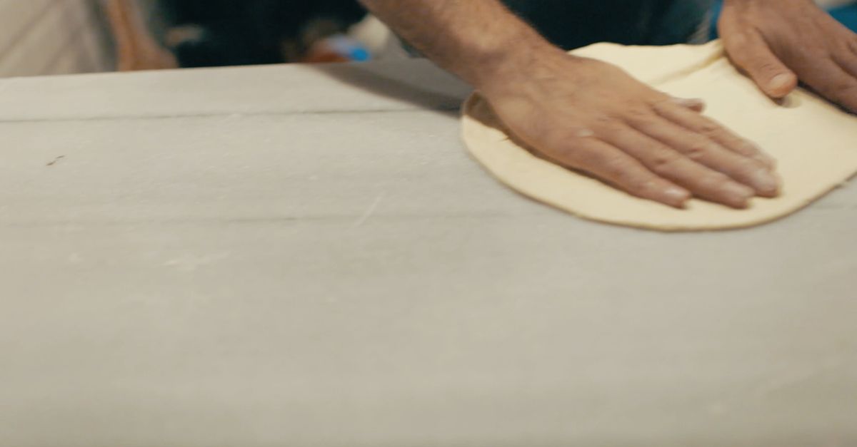 Chef Stretch Chef Stretching Pizza Dough Free Stock Video Footage, Royalty-Free 4K ...