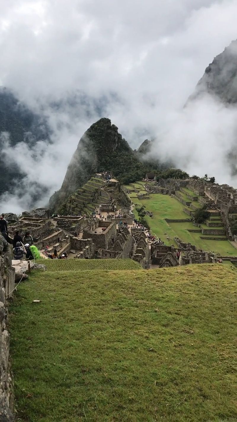 Machu Picchu Ancient Inca Ruins in Clouds Free Stock Video Footage ...