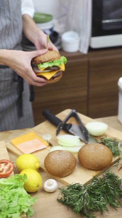 Chesseburger into the Oven 