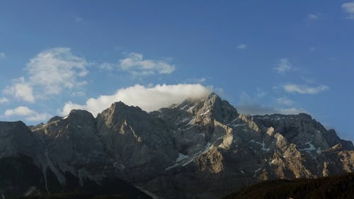 Video of a Mountain and Clouds