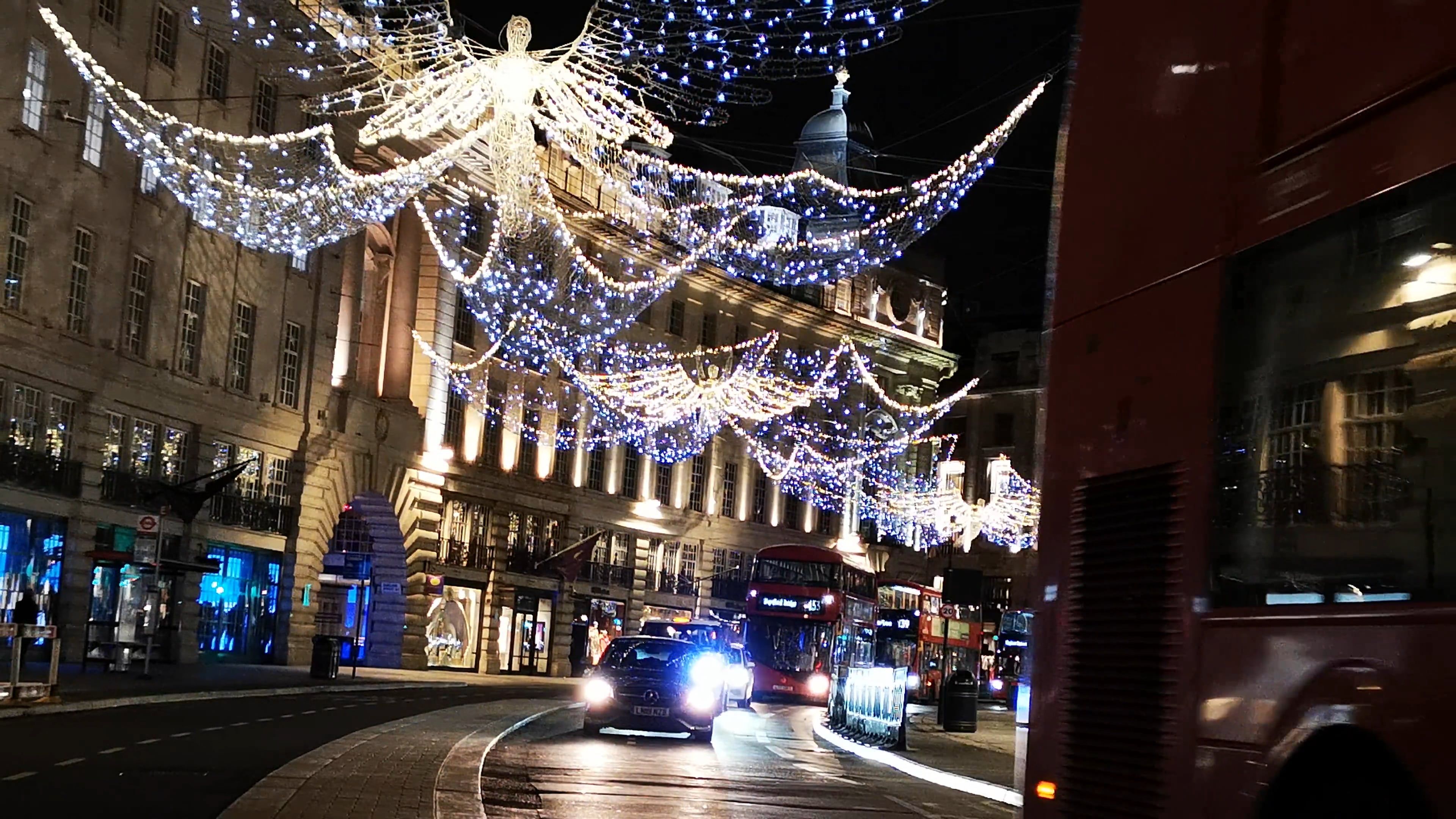 Close Up View of a Highway in Regent Street of London Free Stock Video ...
