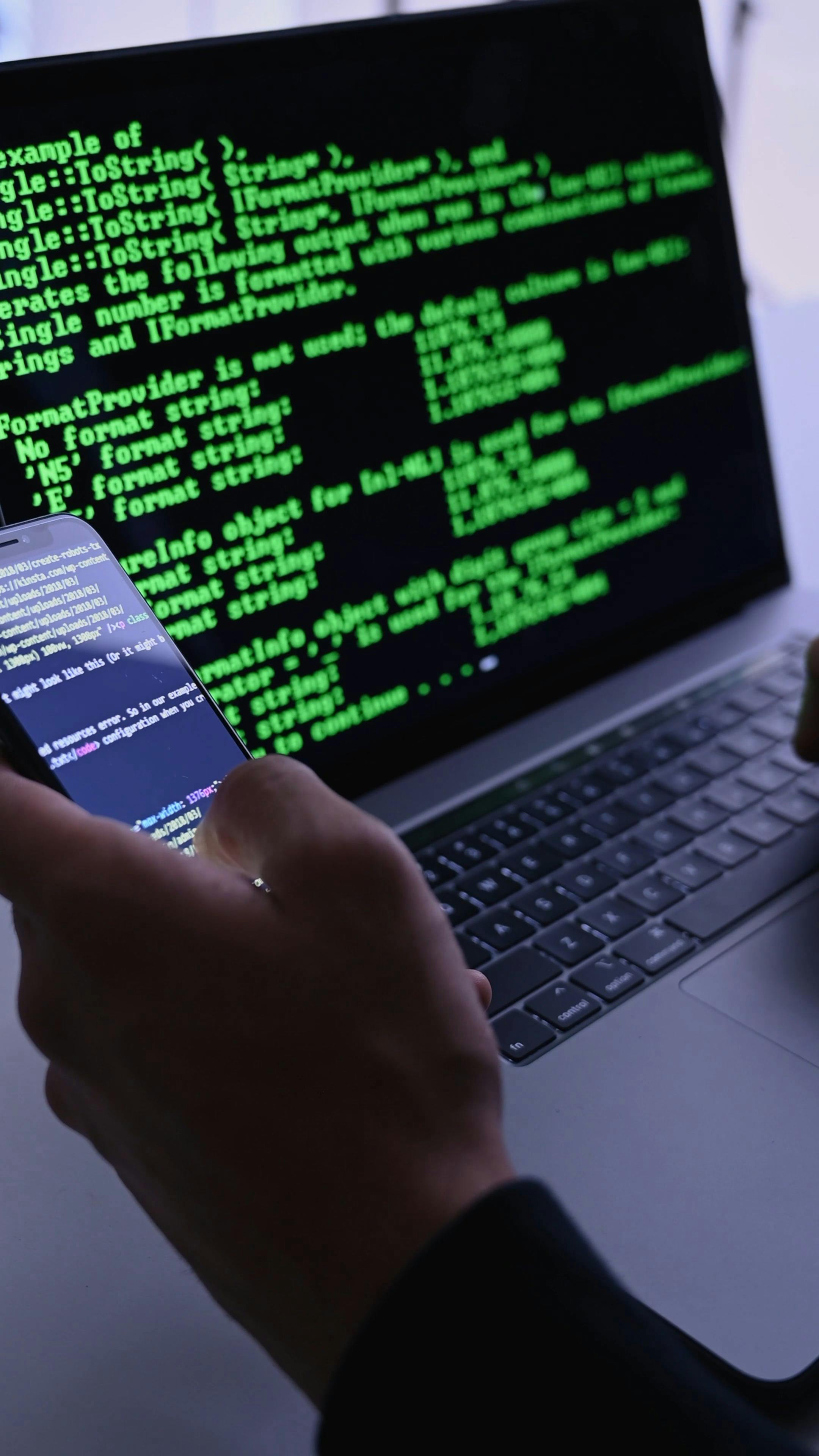 A Close Up View of Person Doing Computer Programming · Free Stock Video