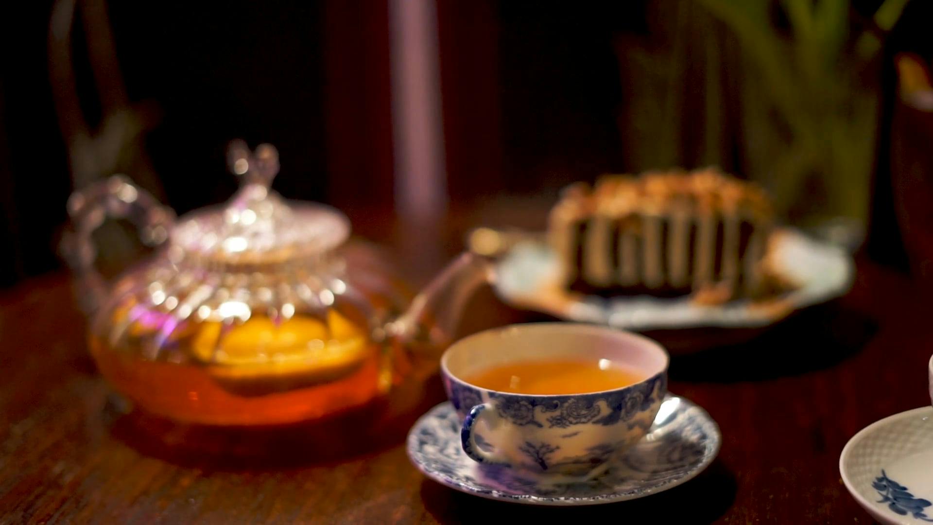 Person Drinking a Cup of Tea · Free Stock Video