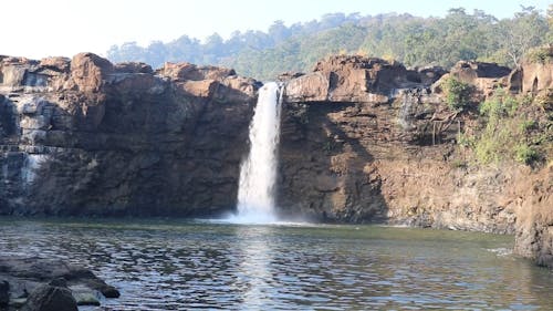 Beautiful Waterfall and Lagoon