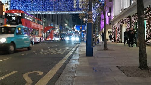 Christmas at the Central London at Night
