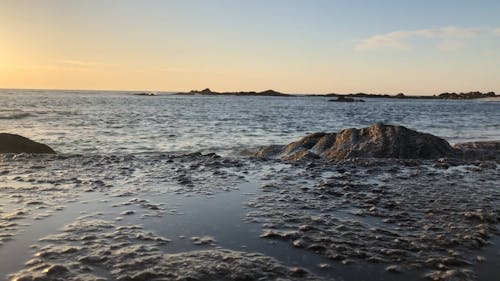 Natural Rocks Formation On The Seashore