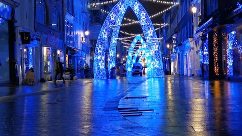 Christmas Lights Decorations In The Streets Of London