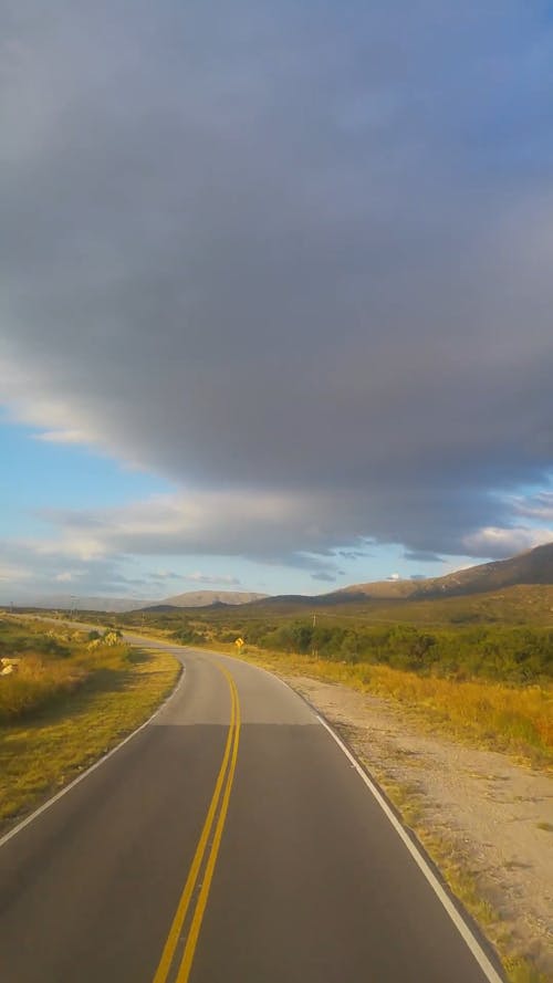 Driving In A Countryside Road